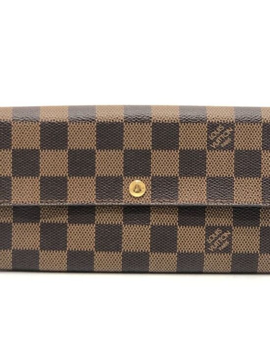 Louis Vuitton Handbags - Louis Vuitton Long Wallet Portefeuille Sarah Damier Canvas Ebene Brown